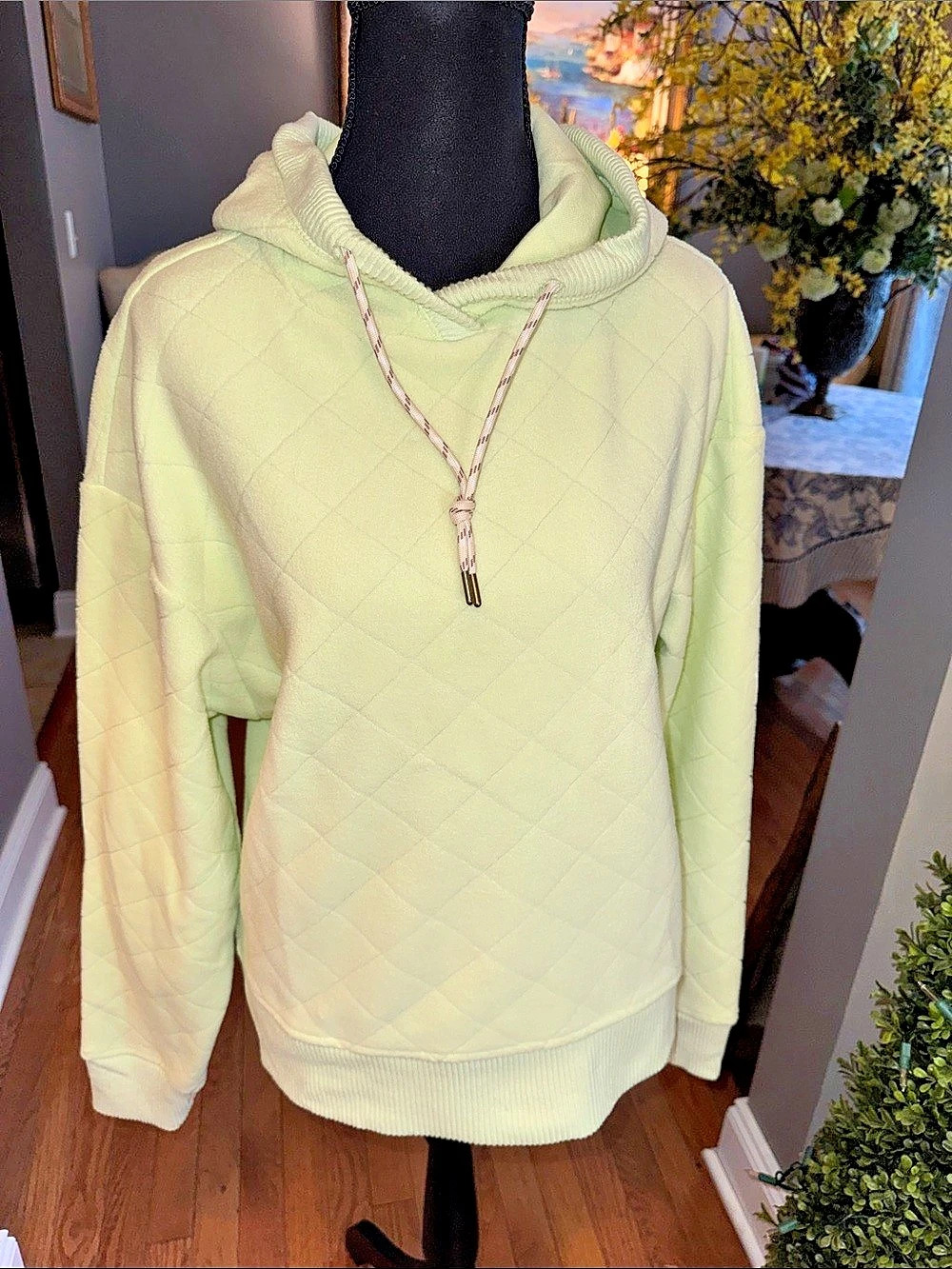 Avalanche GA181 Quilted Hoodie in Green Size Small NWT